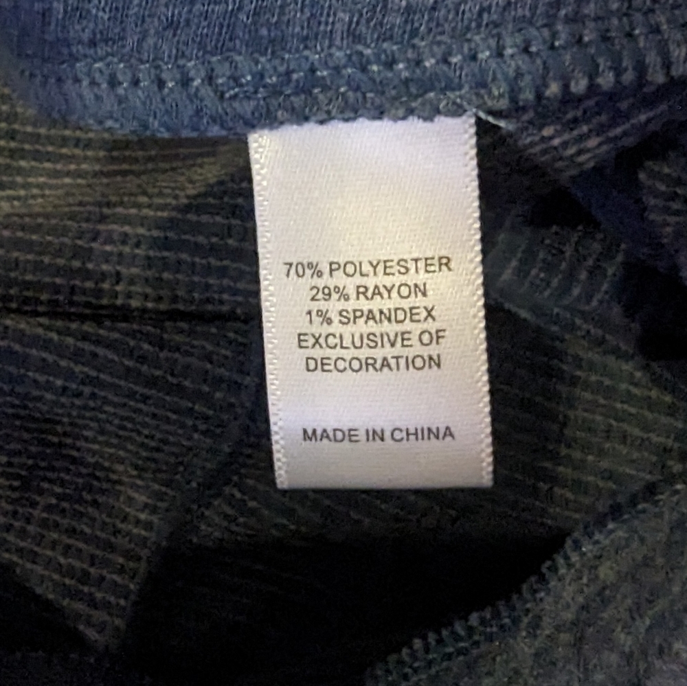 Cuddl Duds Women's XL Smart Comfort PJ Pants Blue Thermal Soft Knit - Picture 6 of 8